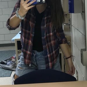 Red and blue flannel